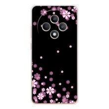 Чохол для ОППО Рено 12 Ф - з принтом (Дизайнерські) (AlphaPrint) (Квіти маленькі)