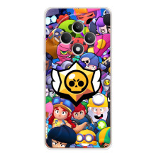 Чехол для OPPO Reno 12 F Бравл Старс (VPrint) (Лого Brawl Stars)