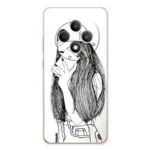 Чехол с печатью для OPPO Reno 12 F - (Мода) (AlphaPrint) (Фото девочки)