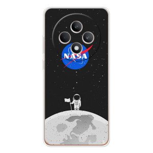 Силіконовый бампер з принтом "Наса" на OPPO Reno 12 F – Космонавт NASA