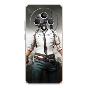 Силиконовый чехол с картинкой "Герой Pubg" на OPPO Reno 12 F – Пабг