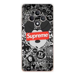 Чехол с Брендами одежды на ОППО Рено 12 Ф – Supreme Маус