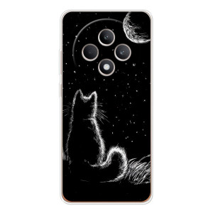 Чехол с принтом для OPPO Reno 12 F (AlphaPrint) Модные коты