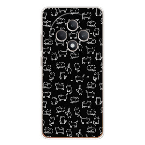 Чехол с принтом для OPPO Reno 12 F (AlphaPrint) Модные коты
