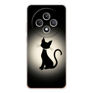 Чехол с принтом для OPPO Reno 12 F (AlphaPrint) Модные коты