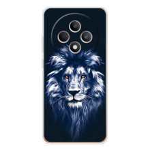 Чехол со Львом для OPPO Reno 12 F (VPrint) (Синий Лев)