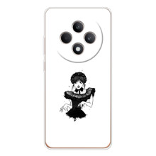 Чехлы Венсдей на OPPO Reno 12 F Уэнсдей (AlphaPrint) (танец Уэнздей)