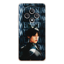 Чехлы Венсдей на OPPO Reno 12 F Уэнсдей (AlphaPrint) (Уэнздей кошка)