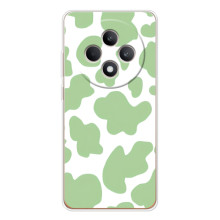 Чехол с принтом коровы на ОППО Рено 12 Ф (Зеленый принт)