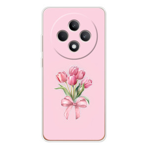 Чехол с розовым рисунком для OPPO Reno 12 F