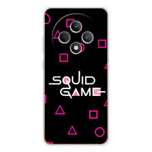 Чехол Гра в кальмара для OPPO Reno 12 F – Логотип игры кальмара