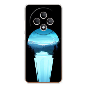 Летний Чехол на OPPO Reno 12 F – Синий Водопад