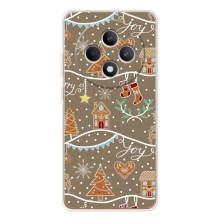 Новогодние, Праздничные Чехлы для OPPO Reno 12 F - 2024 год (Новогодние пряники)