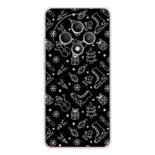 Новогодние, Праздничные Чехлы для OPPO Reno 12 F - 2024 год (Новогодний фон)