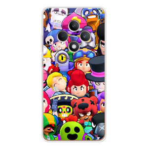 Силіконовый Чохол на OPPO Reno 12 F з картинкою Brawl Stars – Персонажі