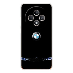 Силіконовий бампер з картинкою машини на OPPO Reno 12 F – Чорний BMW