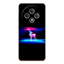 Силіконовий бампер з картинкою звірів для OPPO Reno 12 F (Яскравий олень)