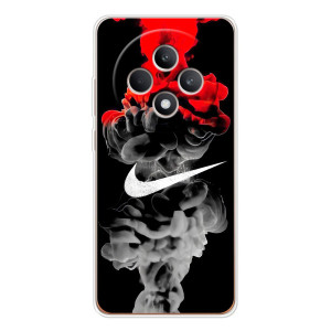 Силиконовый Чехол на OPPO Reno 12 F с картинкой Nike – Nike дым
