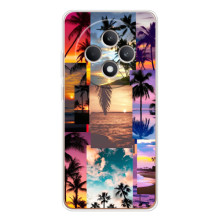 Силиконовый чехол с КАРТИНКАМИ лето для OPPO Reno 12 F (AlphaPrint) (Летний отпуск)