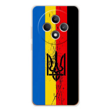 Украинские Чехлы для OPPO Reno 12 F с картинкой УПА (AlphaPrint) (Флаг УПА)