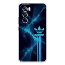 Чохли Адидас для OPPO Reno 12 Pro (AlphaPrint) (Синій Адідас)