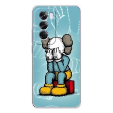 Чехлы для OPPO Reno 12 Pro - Bearbrick Louis Vuitton (PREMIUMPrint) (Плач Bearbrick)