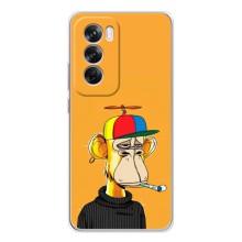 Чохли з Мавпами NFT для OPPO Reno 12 Pro (AlphaPrint) (Нудна мавпа NFT)