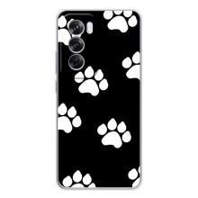 Чохли з собаками для OPPO Reno 12 Pro (VPrint) (Сліди собаки)