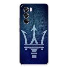 Чохли з тематикою "Круті машини" на OPPO Reno 12 Pro – Лого Maserati