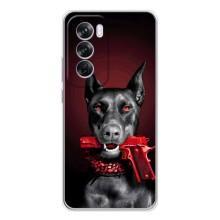 Чехол ДОБЕРМАН для OPPO Reno 12 Pro – Доберман злой