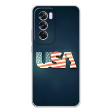 Чохол Прапор USA для OPPO Reno 12 Pro – USA