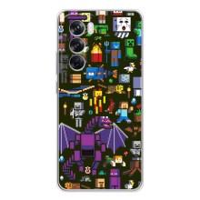 Чохол Майнкрафт на OPPO Reno 12 Pro (AlphaPrint) Minecraft (Колаж Майнкрафт)