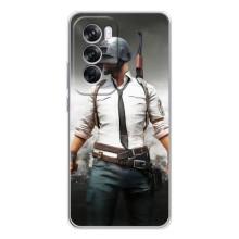 Силиконовый чехол с картинкой "Герой Pubg" на OPPO Reno 12 Pro – Пабг