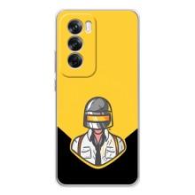 Чеjхол PUBG для Оппо Рено 12 Про (AlphaPrint) (Пабг в шоломі)