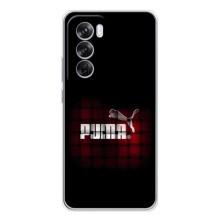 Чехол с Брендами одежды на Оппо Рено 12 Про – PUMA стиль