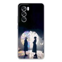 Чехлы Венсдей на OPPO Reno 12 Pro Уэнсдей (AlphaPrint) (Уэнздей и Инид)