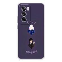 Чехлы Венсдей на OPPO Reno 12 Pro Уэнсдей (AlphaPrint) (Уэнздей и подруга)