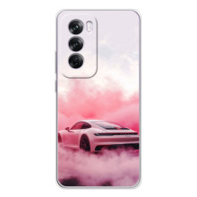 Чохол з авто Порше для OPPO Reno 12 Pro – Рожевий Порше