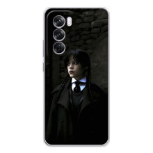 Чехол с дизайном Венздей 2 на OPPO Reno 12 Pro – Уэнсдей в костюме