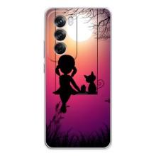 Девчачий Чехол для OPPO Reno 12 Pro – На качели