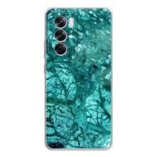 Мраморний чехол на OPPO Reno 12 Pro (VPrint) (Зелений мрамор)