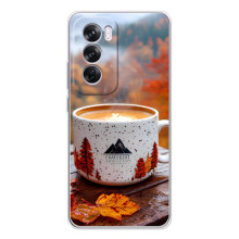 Чехол с уникальным дизайном «Осень с кофе» для OPPO Reno 12 Pro – Кофе на природе