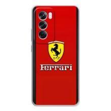 Силіконовий бампер з картинкою машини на OPPO Reno 12 Pro – Ferrari Logo
