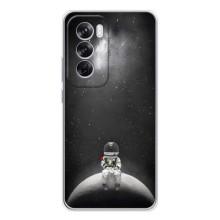 Силиконовый Чехол с принтом "Космонавты" на OPPO Reno 12 Pro – Космонавт романтик