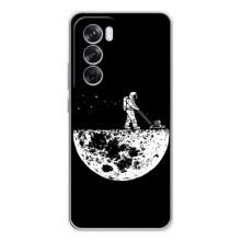Силиконовый Чехол с принтом "Космонавты" на OPPO Reno 12 Pro – Космонавт