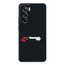 Чехлы (ART) Цветы на OPPO Reno 12 (VPrint) (Неожиданные цветы)