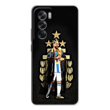 Чехлы для OPPO Reno 12 (Leo чемпион) (AlphaPrint) (Месси Король)