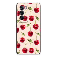 Чехлы с Фруктами для OPPO Reno 12 (VPrint) (Вишня)