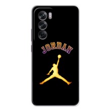 Чехлы для OPPO Reno 12 - с картинкой JORDAN (AlphaPrint) (Jordan Gold)