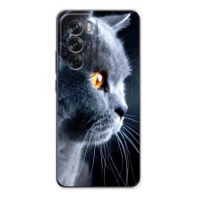 Чехлы с Котиками для OPPO Reno 12 (VPrint) (Серый Кот)
